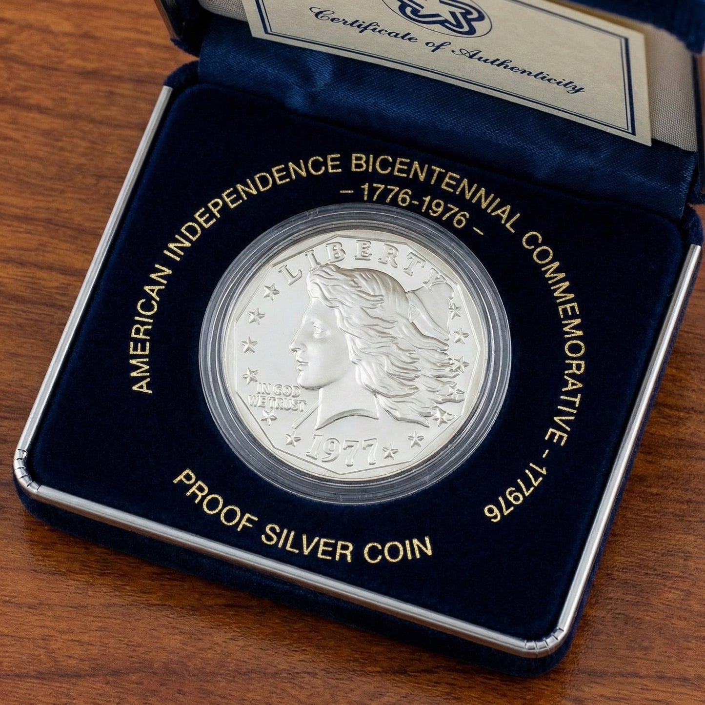 1977 Hair Flowing Coin